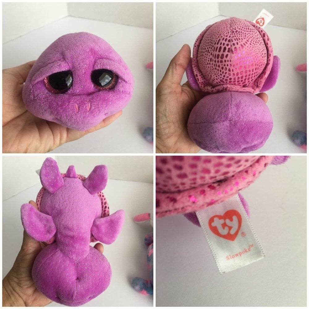 Bundle‎ of Mostly TY Ocean Animal Girl Plushes, Dolphin, Manatee, Turtle - Picture 4 of 10